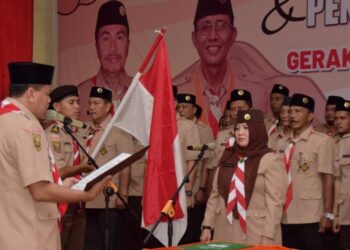Lantik Pengurus Kwarcab dan LPK, Ka Mabicab Kuantan Singingi Ajak Tingkatkan Kualitas dan Kuantitas Pembinaan Gerakan Pramuka