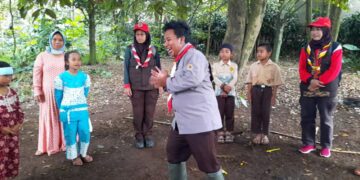 Pramuka Peduli Lakukan Pendampingan Psikososial Anak Terdampak Gempa Bumi Cianjur