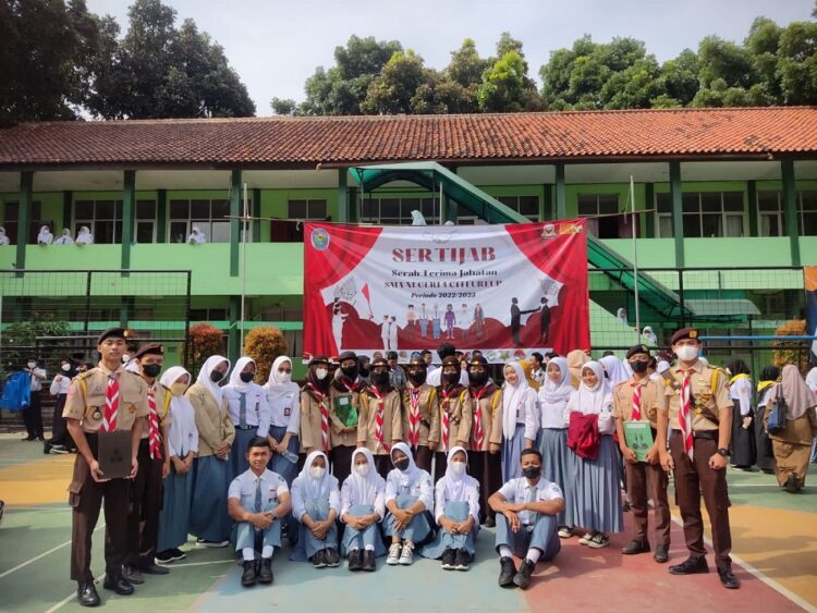 Pramuka SMAN 1 Citeureup Kabupaten Bogor adakan Serah Terima Jabatan