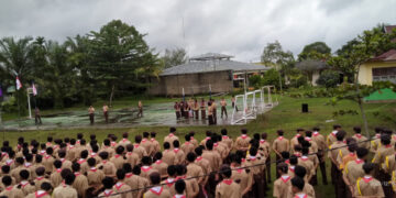 Gugusdepan 05-077 dan 05-078 Pangkalan SMA Negeri 1 Rengat Barat Laksanakan Perkemahan Blok