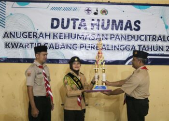 Kak Bela Nurhandini, Penegak SMK Negeri 1 Purbalingga Raih Predikat Juara 1 Duta Humas Panducitraloka Kwarcab Purbalingga Tahun 2022