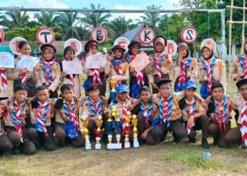 Pramuka SMP Negeri 9 Kandis Raih Juara Umum di Perkemahan PETA BEKASI