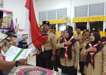 Mabi dan Pengurus Gudep 01.003-01.004 SDN 02 Selatpanjang Resmi Dilantik