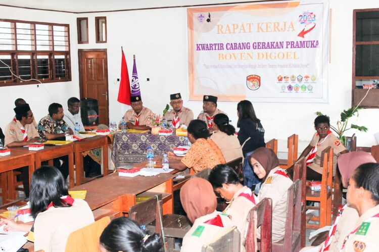 Foto : Rakercab Tahun 2023 Kwarcab Boven Digoel Papua Selatan
