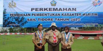 Saka Bahari Lantamal XI Merauke Ikuti Pembinaan Pembentukan Karakter Maritim Tahun 2022