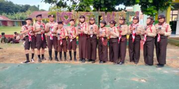 Pramuka SMPN 2 Ciseeng Kabupaten Bogor Adakan Kenaikan Tingkat