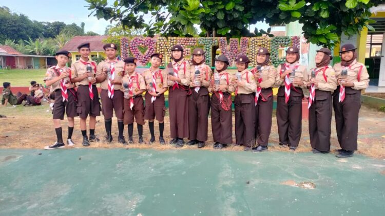 Pramuka SMPN 2 Ciseeng Kabupaten Bogor Adakan Kenaikan Tingkat