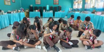 Gudep SMP Negeri 2 Tutuyan Selenggarakan Latihan Perdana