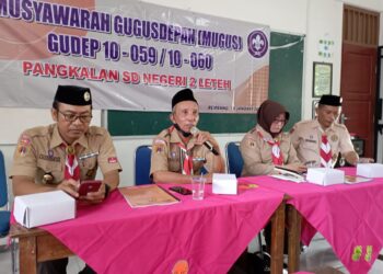 Pangkalan SD Negeri 2 Leteh Gelar Musyawarah Gugusdepan, Pertama di Kwartir Ranting Rembang