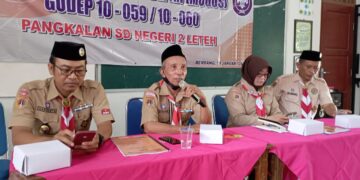Pangkalan SD Negeri 2 Leteh Gelar Musyawarah Gugusdepan, Pertama di Kwartir Ranting Rembang