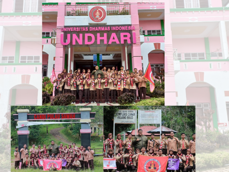 Peringati Hari Pramuka Sedunia, UKM Pramuka Undhari Kunjungi Situs Bersejarah di Dharmasraya