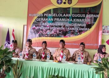 Tingkatkan Skill Manajerial Pembina, Gudep SDN 1 Raman Endra Gelar Kursus Pengelolaan Gugusdepan