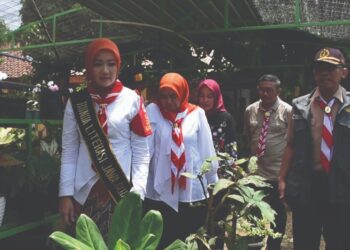 Kak Atalia Tinjau Gerakan Menanam Bersama Insan Pramuka (Gembira) di Kota Banjar