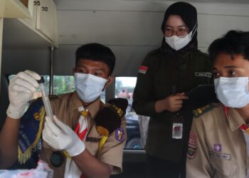 Pramuka Menggala Uji Bahan Berbahaya pada Makanan