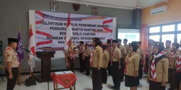 Pelantikan Pengurus Kwarran Semarang Barat, Ka Mabiran Dorong Potensi Gerakan Pramuka