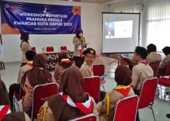 Tingkatkan Kemampuan Reportase Aksi, Pramuka Peduli Kwarcab Depok Gelar Workshop Sehari