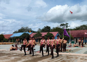 Kwarran Mesuji Raya Gelar LT-II, Asah dan Tingkatkan Keterampilan Kepramukaan