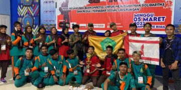 Pramuka MAN 1 Kota Bima Juara 3 Lomba Lintas Alam (LLA) Se-NTB Tahun 2023