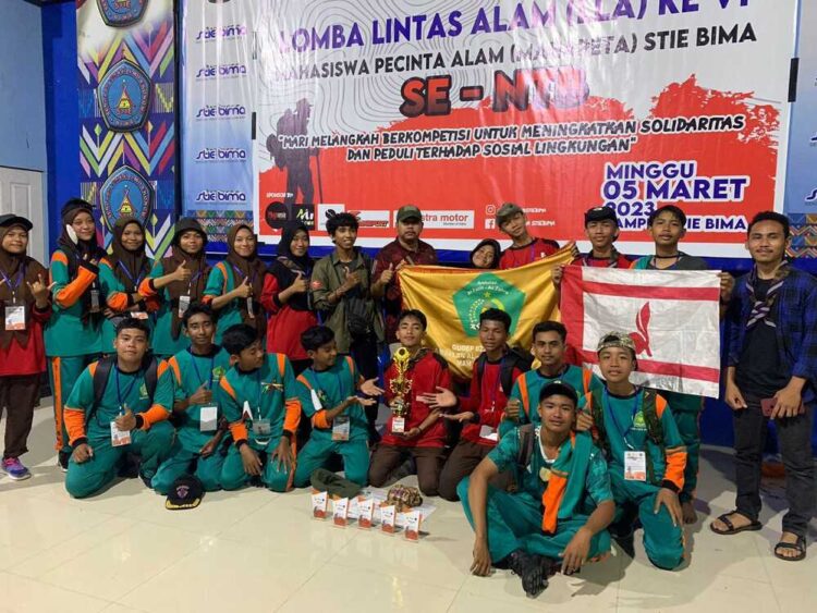 Pramuka MAN 1 Kota Bima Juara 3 Lomba Lintas Alam (LLA) Se-NTB Tahun 2023