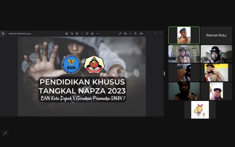 Pramuka SMAN 7 Depok Gelar Pendidikan Khusus Tangkal Napza