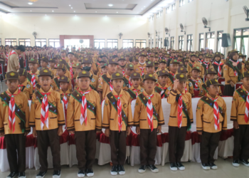 1228 Pramuka Garuda Kwarcab Sukoharjo dilantik