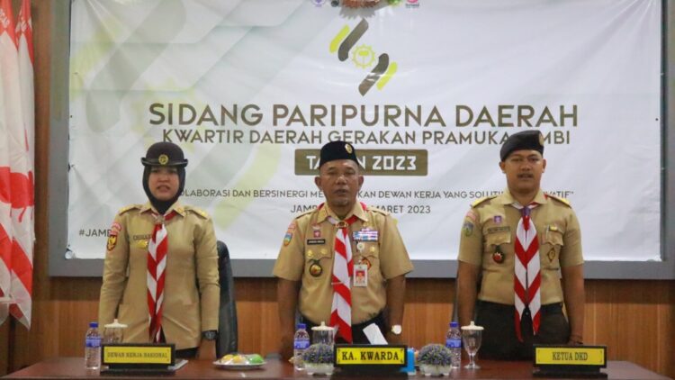 Sidang Paripurna Daerah Kwarda Gerakan Pramuka Jambi Tahun 2023