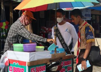 Uji 78 Sampel, Pramuka POM Pastikan Jajanan Takjil Tulang Bawang Barat Aman