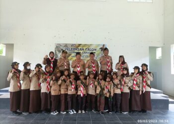 Camat Rumpin Lepas Peserta Tapakan Pramuka Garuda Kwarcab Kabupaten Bogor