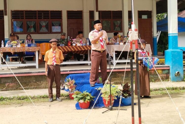 Peringati Hari Baden-Powell, SMPN 4 Rengat Barat Gelar Kemah Blok