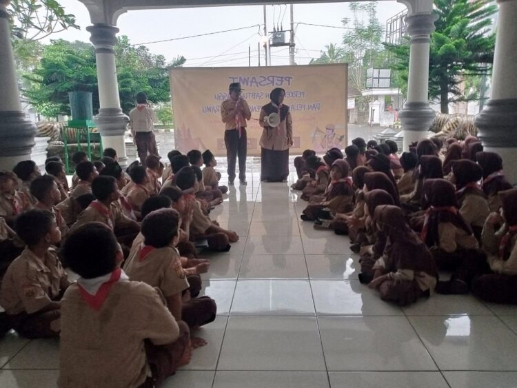 Kwarran Dramaga Kabupaten Bogor Adakan Monitoring Kegiatan Persami di Gugusdepan