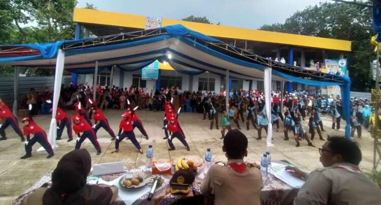 200 Peserta Ikut Lomba Senam Kreasi Pramuka SMK Prima Mulia Klapanunggal