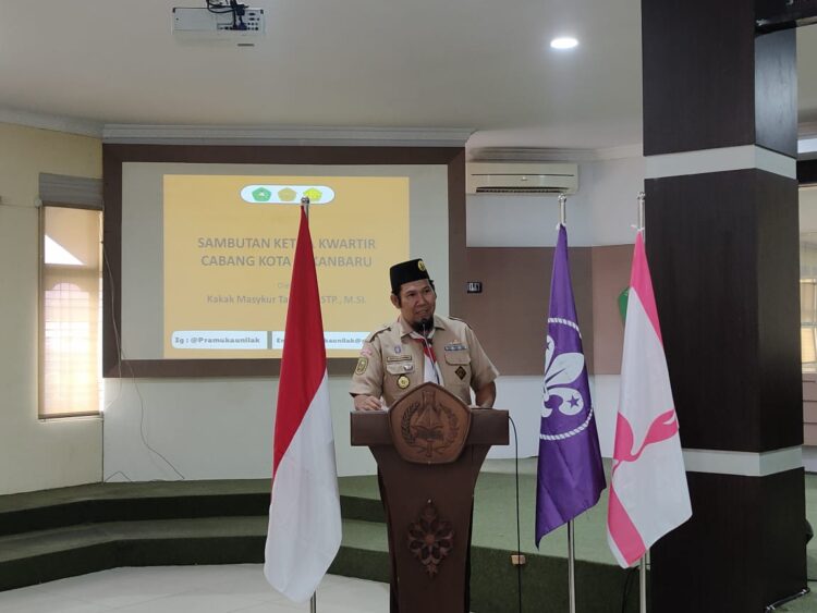 Inilah Harapan Ketua Kwarcab Kota Pekanbaru pada Pelantikan Mabigus Unilak