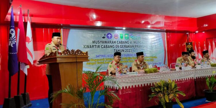 Buka Mucab V, Bupati Siak : Maksimakan Teknologi dalam Pelaksanaan Kegiatan Kepramukaan