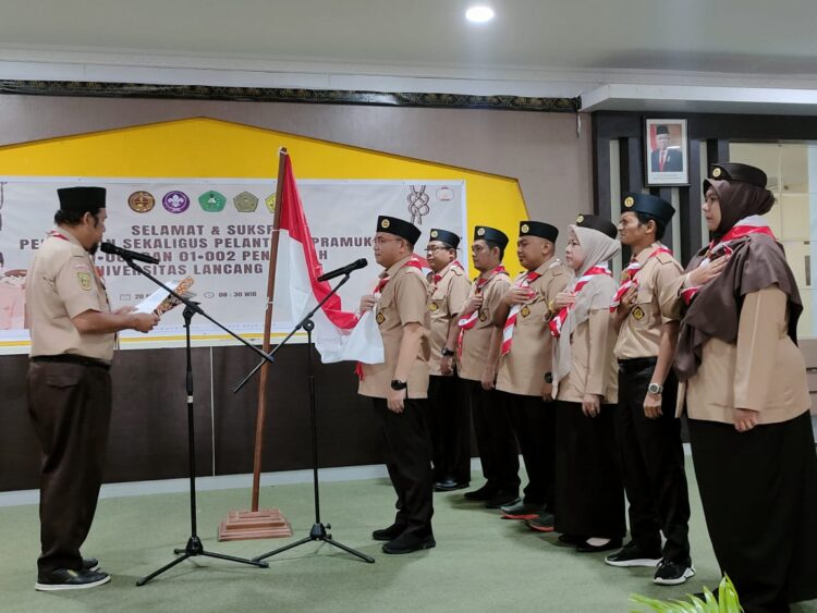 Resmi Dilantik sebagai Ketua Mabi, Ini Janji Rektor Unilak untuk Memajukan Gerakan Pramuka