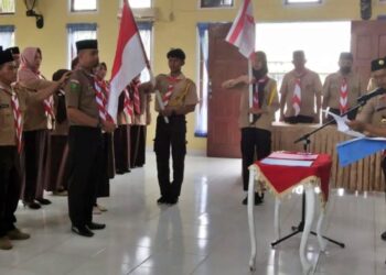 Mabi, Pengurus Kwarran, dan DKR Sungai Lala Masa Bakti 2023-2026 Resmi Dilantik