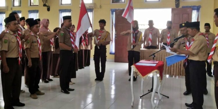 Mabi, Pengurus Kwarran, dan DKR Sungai Lala Masa Bakti 2023-2026 Resmi Dilantik