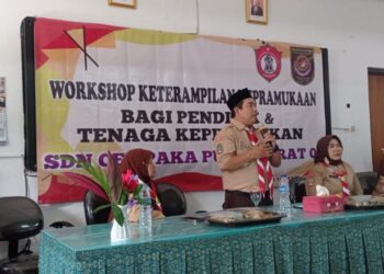 Gudep SDN Cempaka Putih Barat 01 Gelar Workshop Keterampilan Kepramukaan bagi Pendidik dan Tenaga Kependidikan