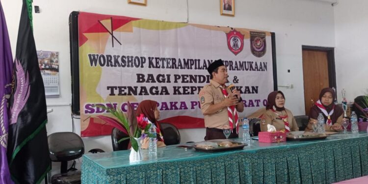 Gudep SDN Cempaka Putih Barat 01 Gelar Workshop Keterampilan Kepramukaan bagi Pendidik dan Tenaga Kependidikan