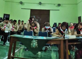 Kwarran Ngaglik Gelar Bimtek Gudep Aman Bencana Secara Mandiri, Puluhan Pembina Turut Berpartisipasi