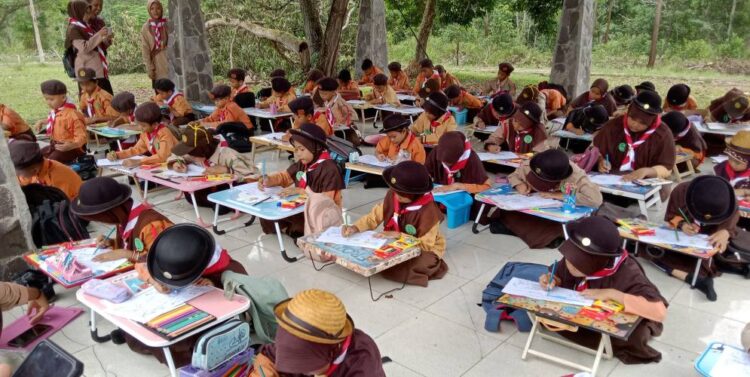 Peringati Hari Baden-Powell ke-166, Kwarran Rengat Barat Gelar Pesta Siaga