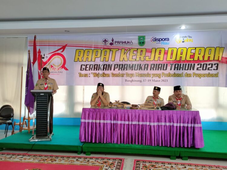 Rakerda Gerakan Pramuka Riau Tahun 2023 Ditutup, Ini Hasilnya