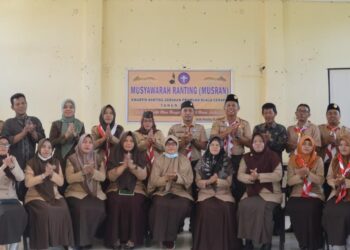 Kak Ibrahim Terpilih sebagai Ketua Kwarran Kuala Cenaku Masa Bakti 2023-2026