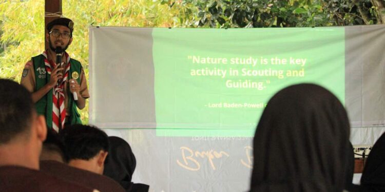 Peserta Raicab Sleman 2023 Disadarkan Peluang Aksi Iklim oleh Pramuka pada Sesi dan Stan Climate Hero