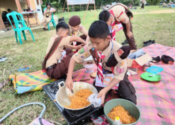 Hari Kedua LT-IV Kwarda Riau, Peserta Suguhkan Kuliner Nusantara