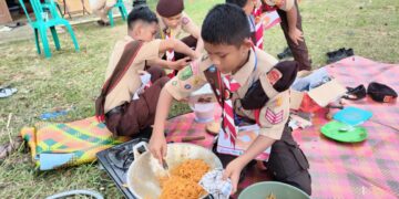Hari Kedua LT-IV Kwarda Riau, Peserta Suguhkan Kuliner Nusantara