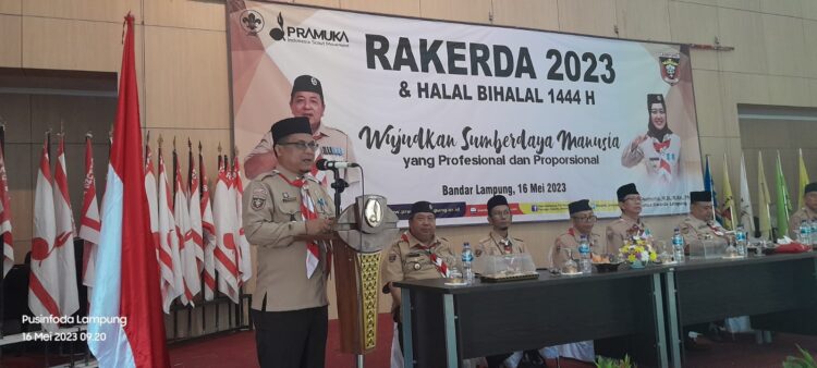 Diawali dengan Halal Bil Halal, Rakerda 2023 Kwarda Lampung Digelar Hari Ini