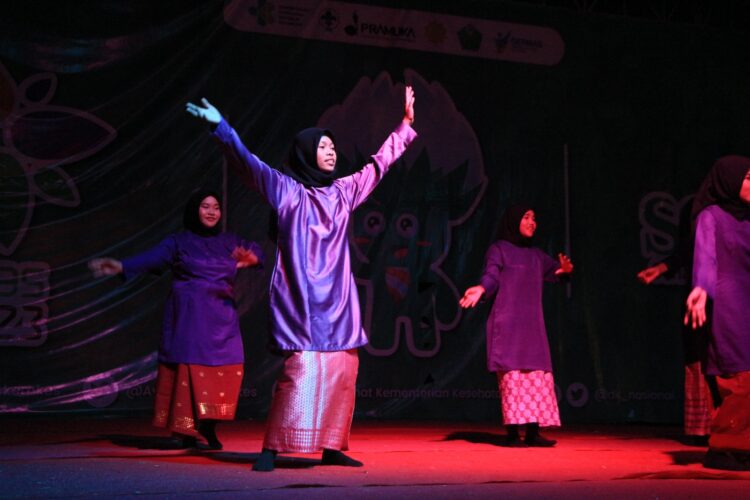 Tari Campak, Tarian dari Kontingen Bangka Belitung Meriahkan Giat Malam Pertinas SBH ke-VI