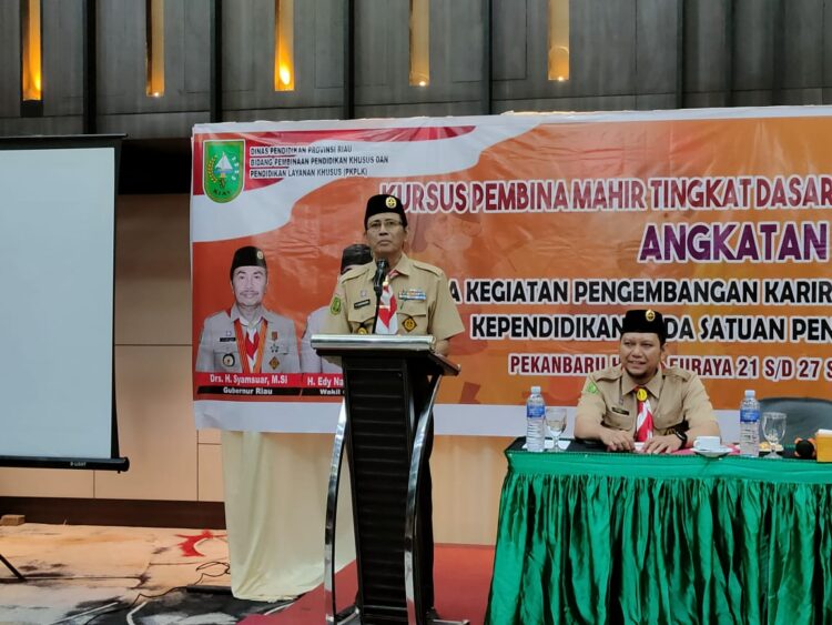 Buka KMD bagi Guru SLB se- Provinsi Riau, ini harapan Ka Kwarda Riau