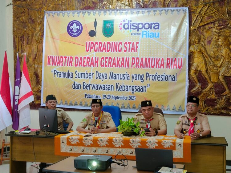 Kwarda Gerakan Pramuka Riau Selenggarakan Upgrading Staf