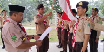 Ketua Kwartir Ranting Lantik Pengurus DKR Rengat Barat PAW Masa Bakti 2022-2025.